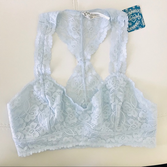 Free People Galloon Bralette in Barely Blue - Picture 3 of 6